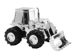 Excavator Chromeplated moneybank