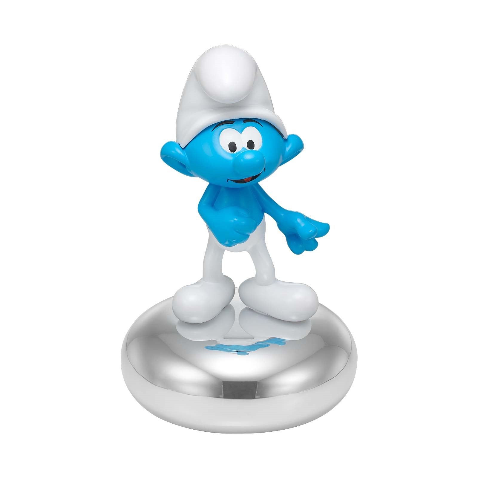 Chromeplated Money Bank - Smurf