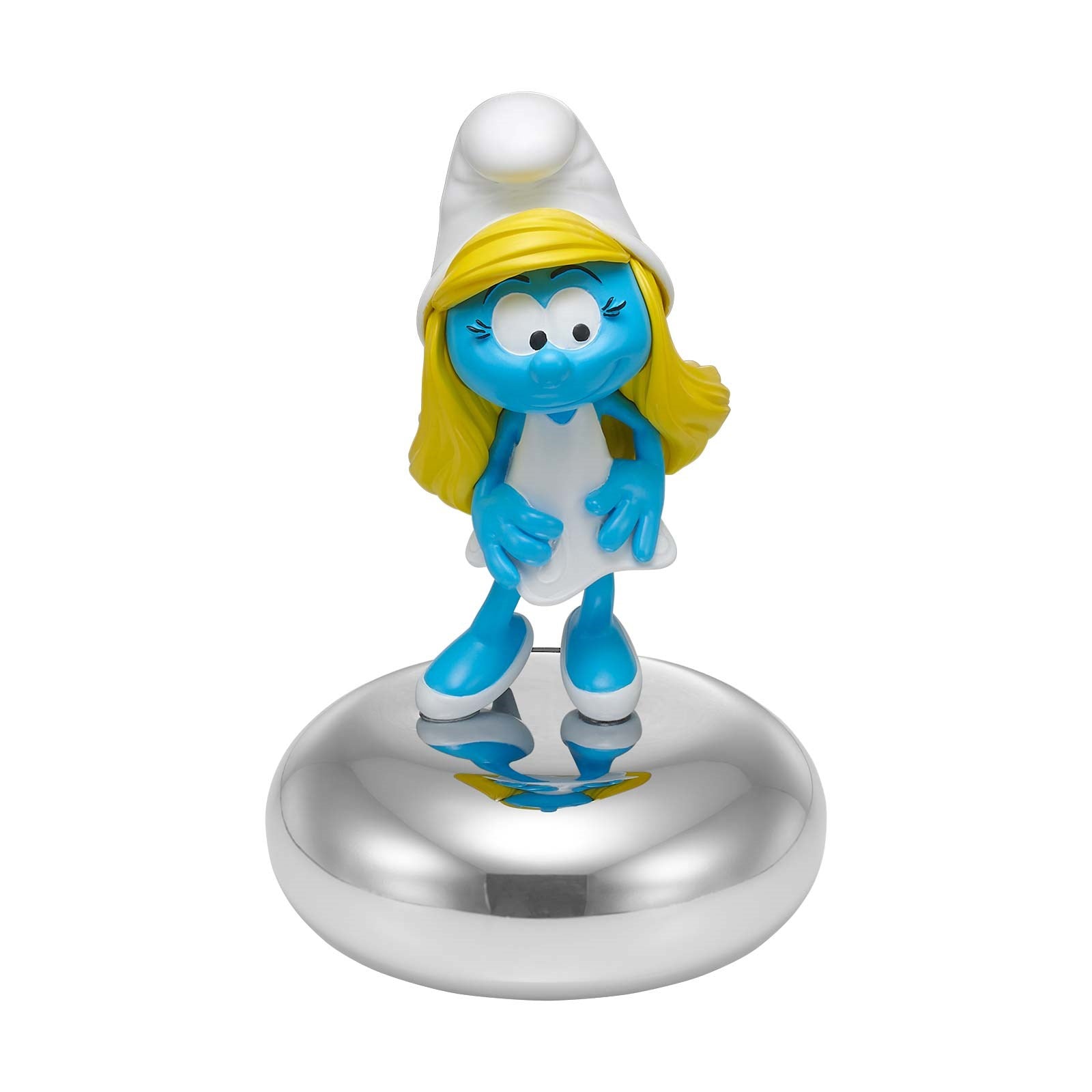 Chromeplated Money Bank - Smurfette