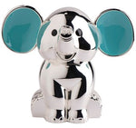 Elephant with blue ears chromeplated Money Bank