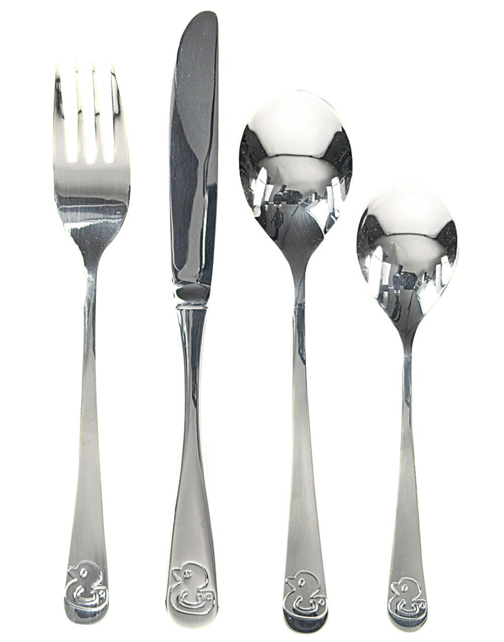 Rustfrit stål bestik m. and