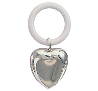 Forsølvet rangle hjerte