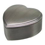 Fortinnet smykkeskrin hjerte 8x8 cm