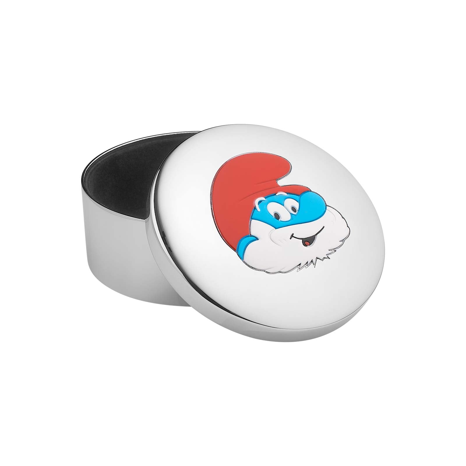 Chromeplated box - Papa Smurf