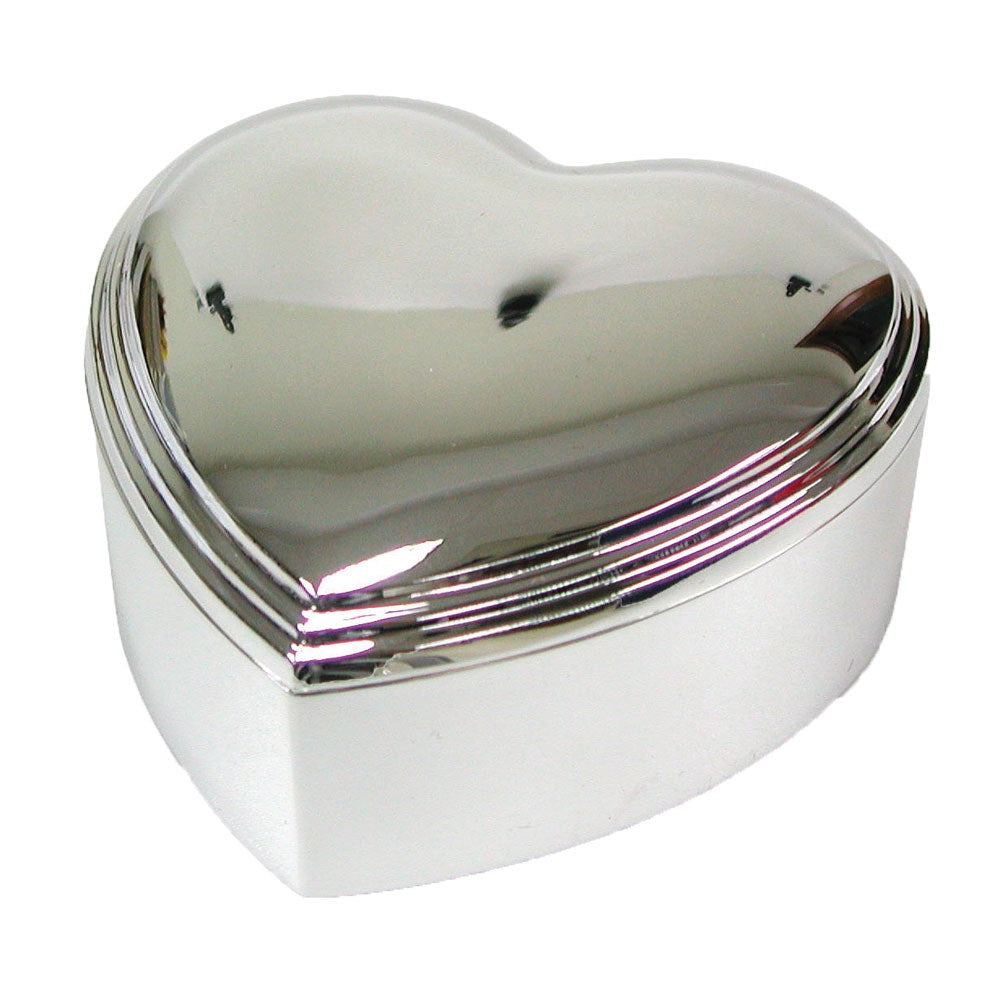 Forkromet smykkeskrin 10x10 cm