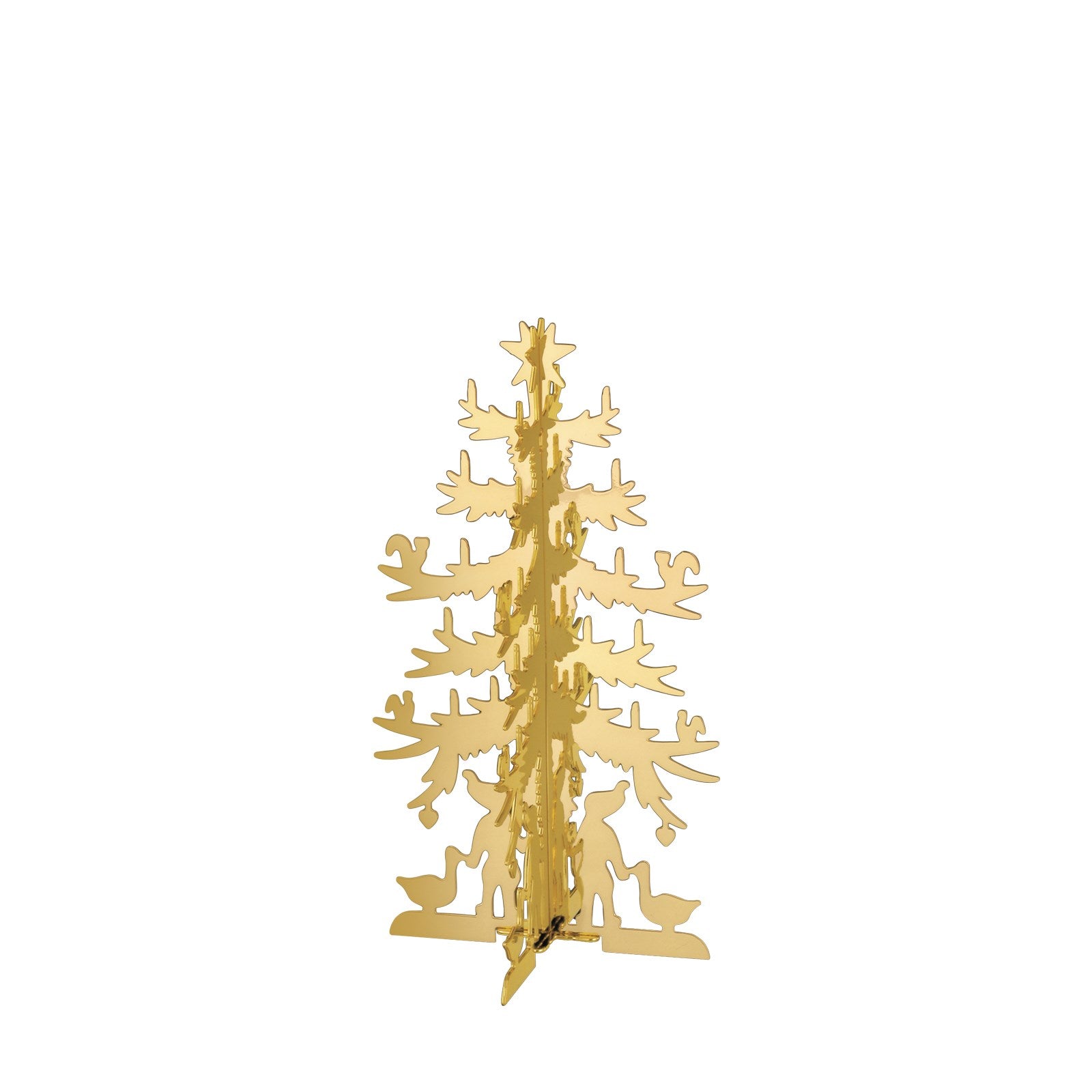 The fir tree - small - gold-plated