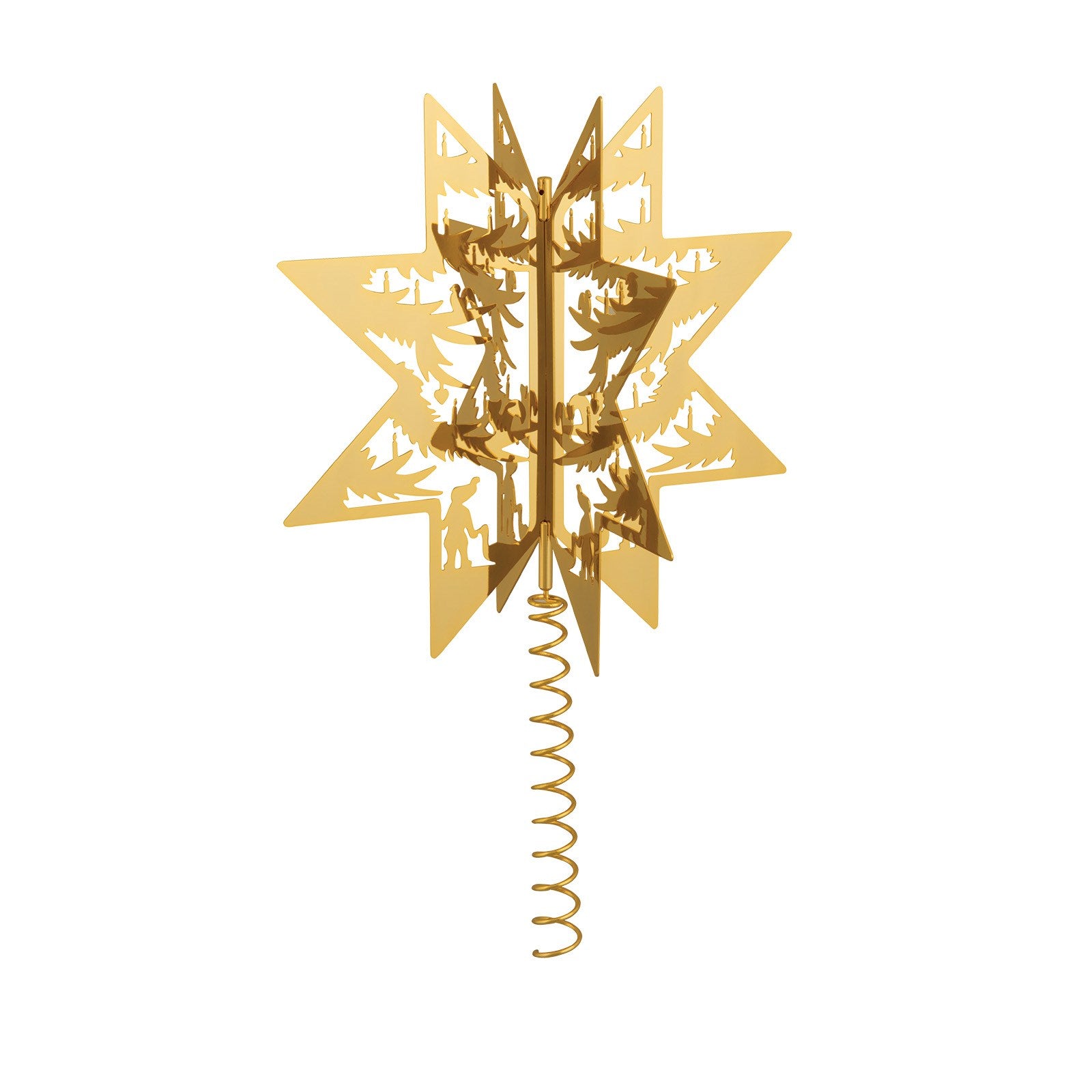 Star - Tree topper - gold-plated 19,5cm