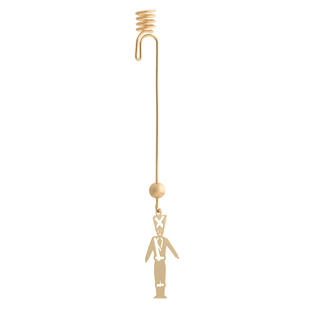 Candle holder - Soldier - gold-plated