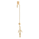 Candle holder - Soldier - gold-plated