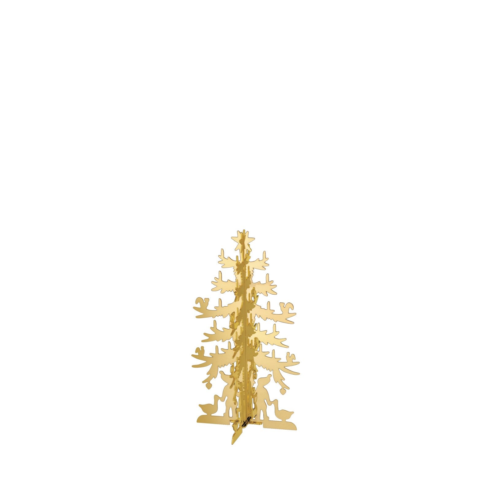 Miniature tree - gold plated 6cm