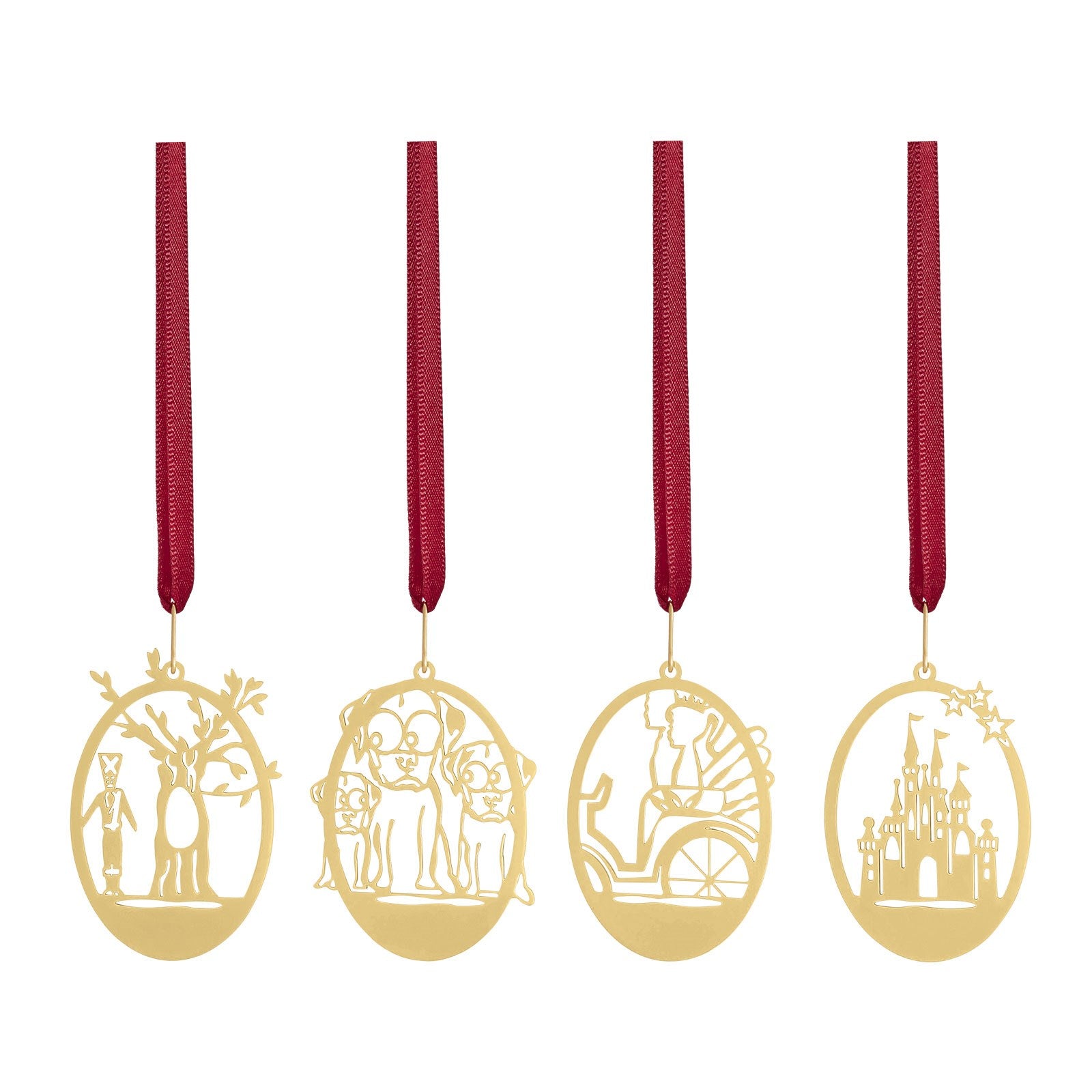 4 St. Miniatur - Das Feuerzeug - 18k Vergoldet