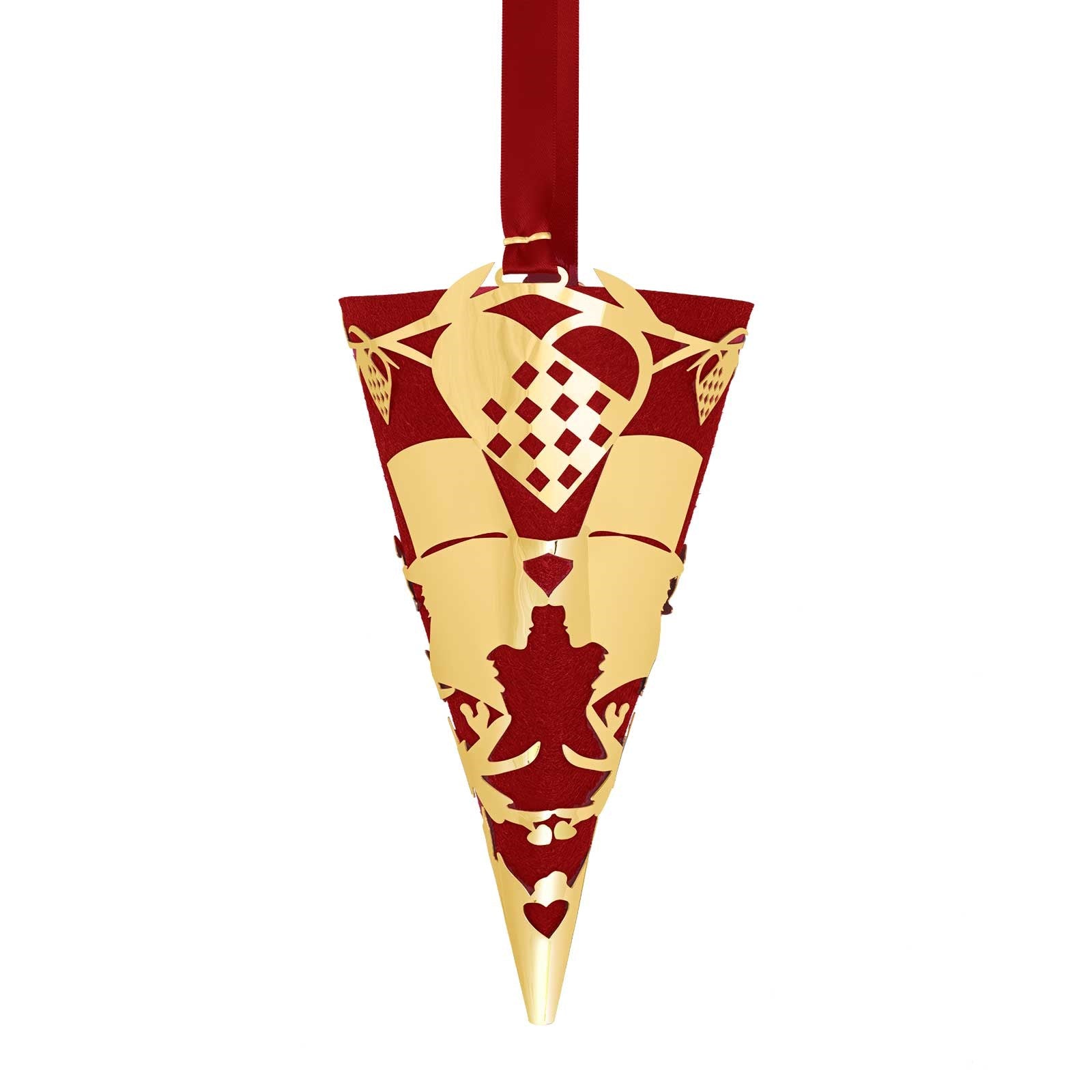 Cone 20cm  - anniversary - 18k gold plated