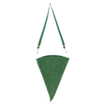 green felt and ribbon for cone
