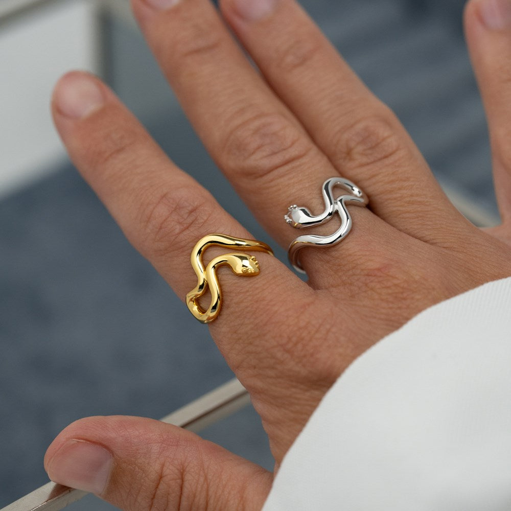 Rh. Silberring SNAKE52