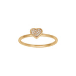 14kt. Goldring m/dia. 0.04ct W/SI