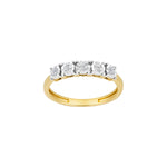 14kt. Goldring m/dia. 0.20ct W/SI
