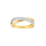 14kt. Goldring m/dia. 0.20ct W/SI