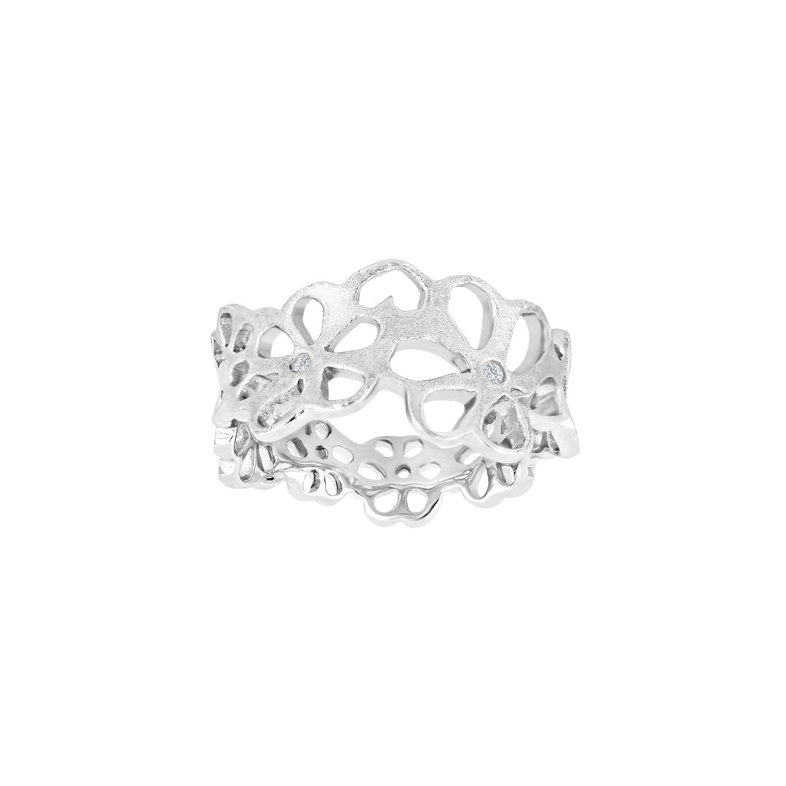 Rod. Silberring mit Zirkonia