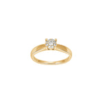 14kt. Goldring m/dia. 0.16ct W/SI
