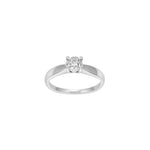 14kt. hvidguldsring m/dia. 0.16ct W/SI