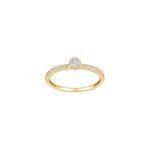 14kt. Goldring m/dia. 0.16ct W/SI
