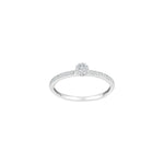 14kt. hvidguldsring m/dia. 0.16ct W/SI