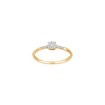14kt. Goldring m/dia. 0.06ct W/SI