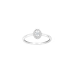 14kt. hvidguldsring m/dia. 0.08ct W/SI