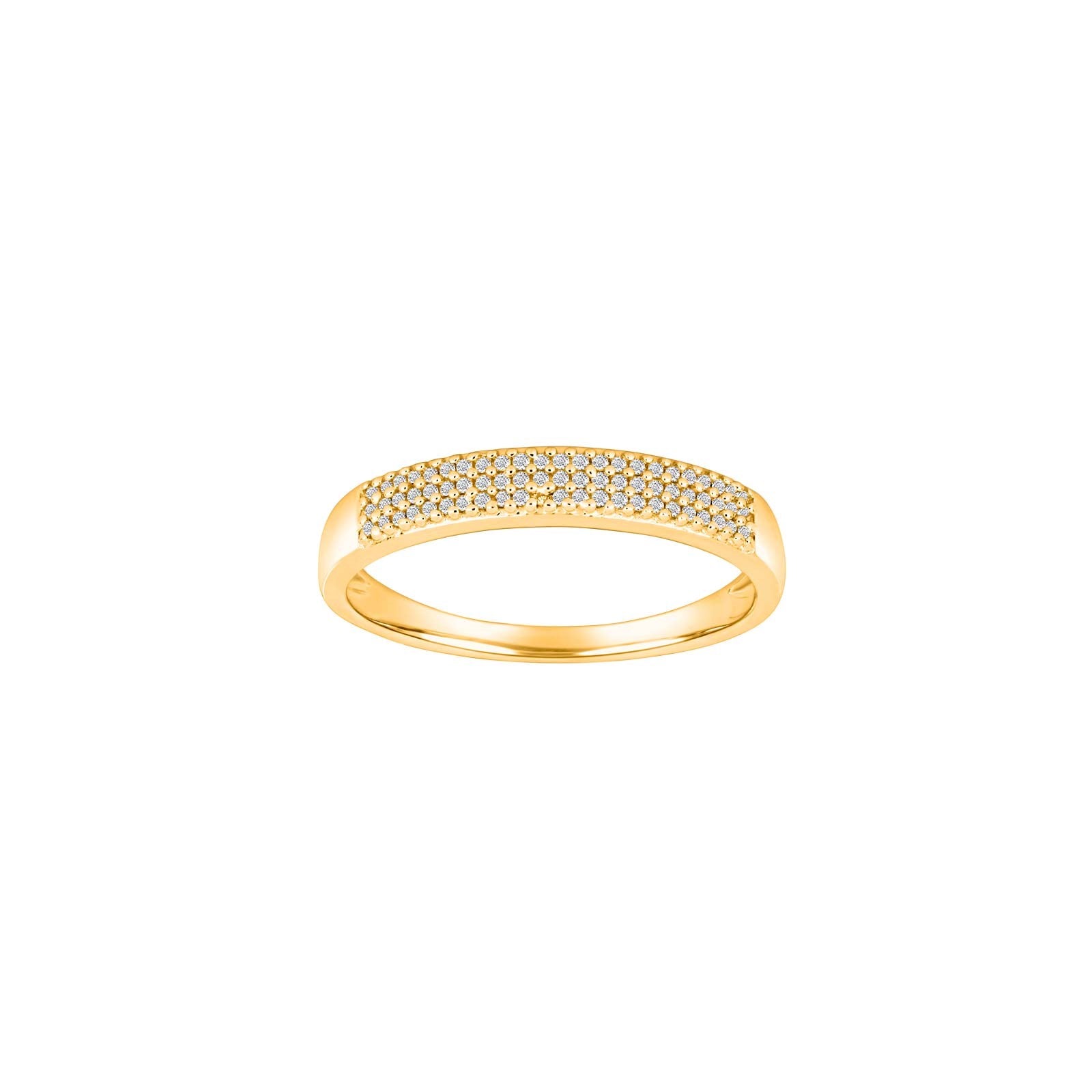 14kt. Goldring m/dia. 0.105ct W/SI