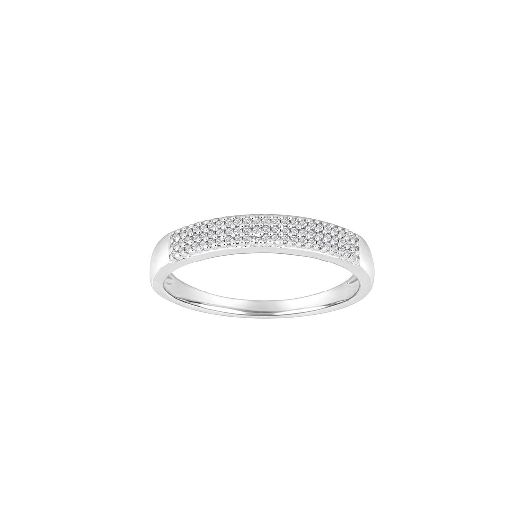 14kt. hvidguldsring m/dia. 0.105ct W/SI