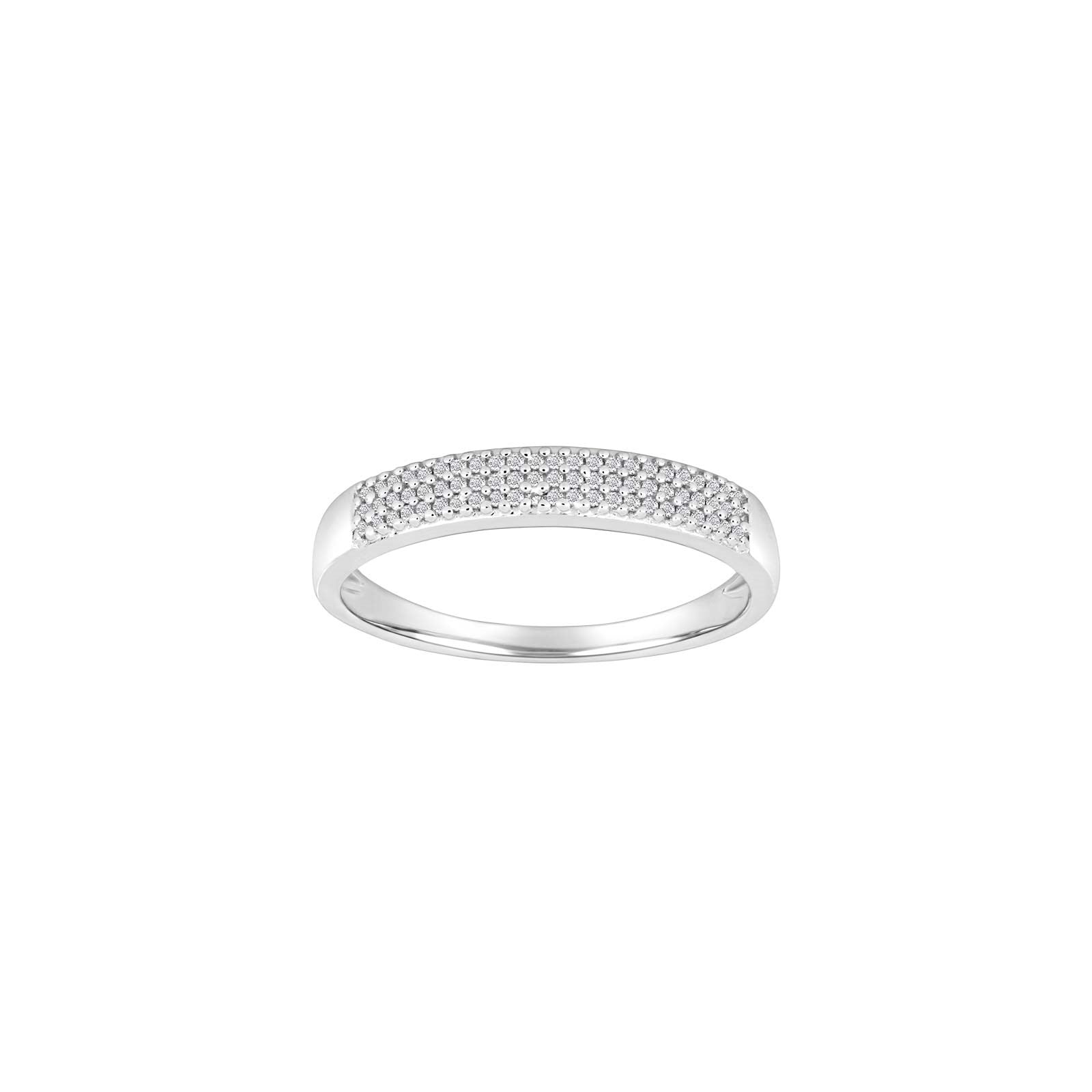 14kt. hvidguldsring m/dia. 0.105ct W/SI