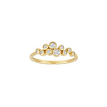 14kt. Goldring m/dia. 0.20ct W/SI