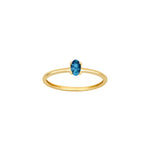 14 kt. Goldring mit London-Topas