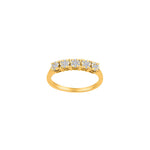 14kt. Goldring m/dia.0.24ct W/SI