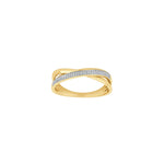 14kt. Goldring m/0,010ct W/SI