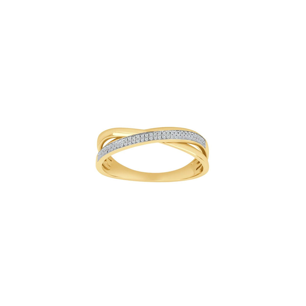 14ct. gold ring w/0,10ct WSI