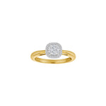 14kt. Goldring m/dia. 0.23ct W/SI