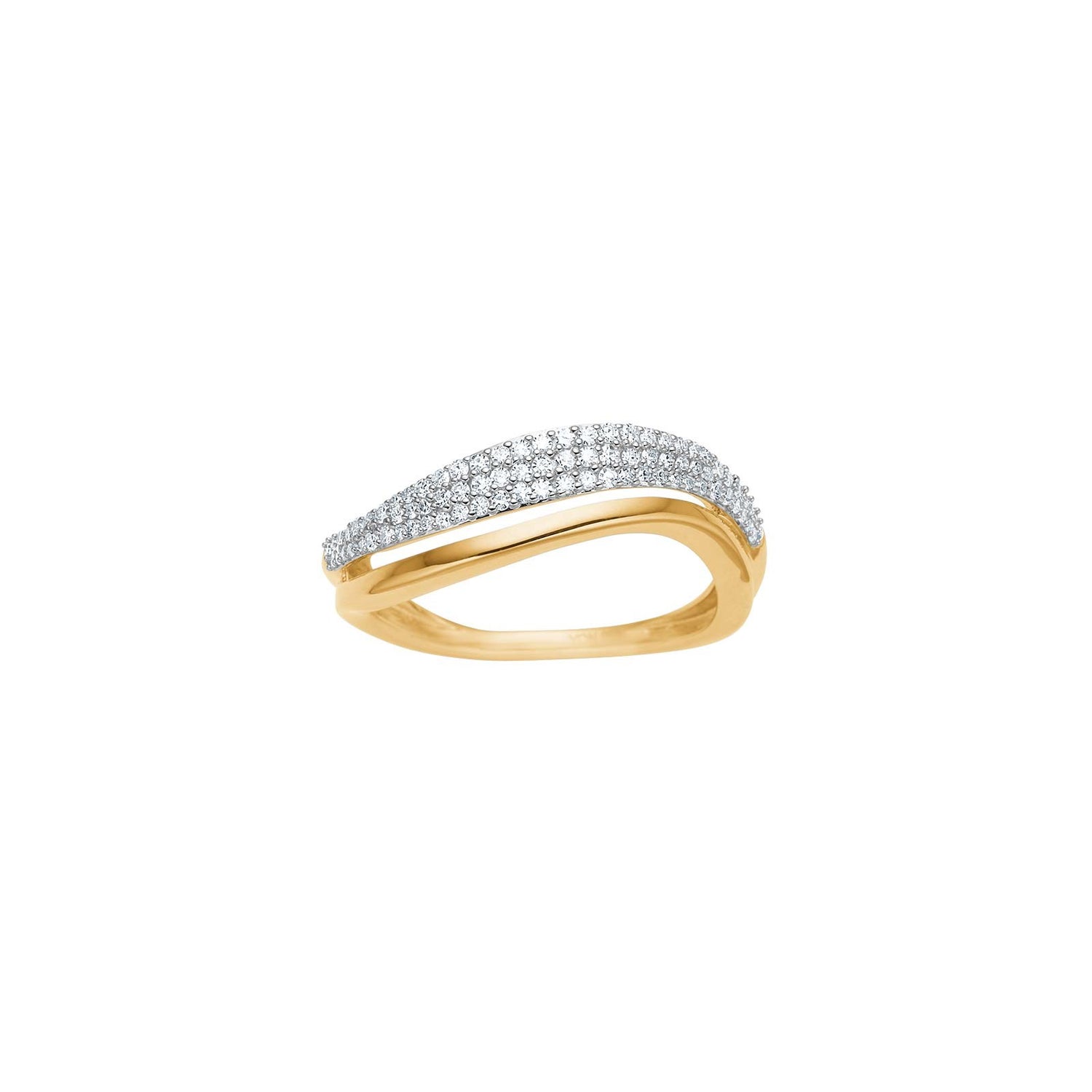 14kt. Goldring m/0.23ct W/SI