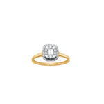 14kt. Gold Ring m. 0,20ct W/SI