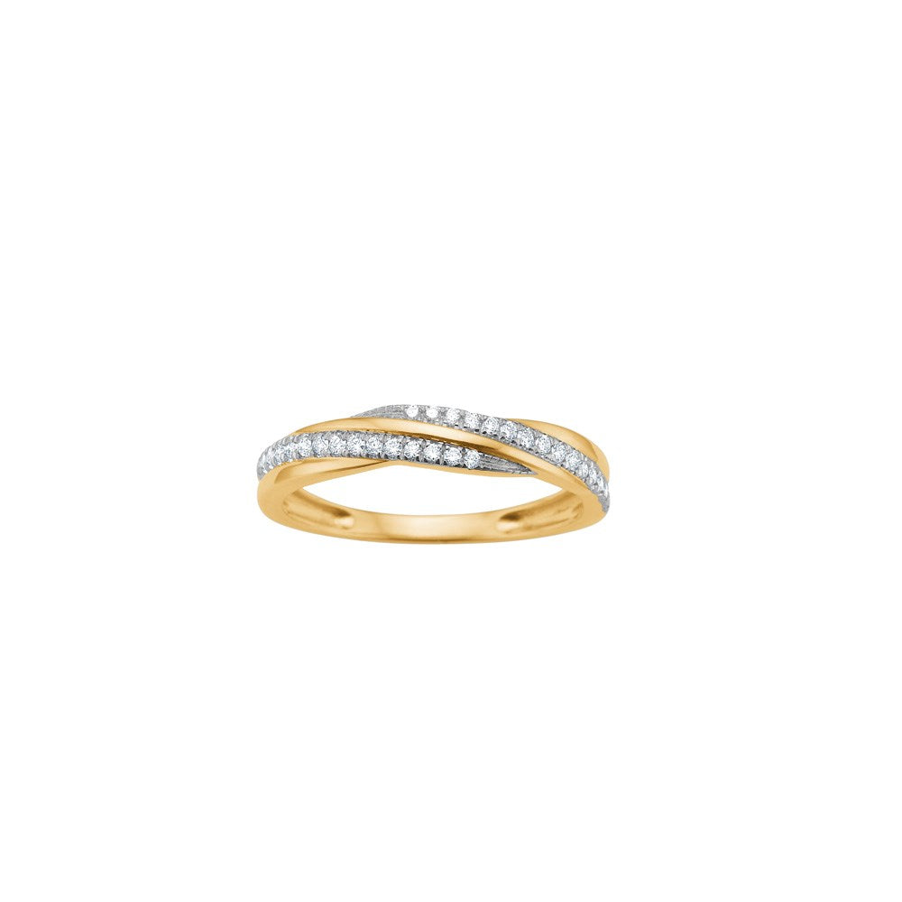 14kt. Gold Ring m. 0,165ct W/SI