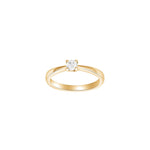 HEART 14kt. guldring m/dia. 0.20ct W/SI