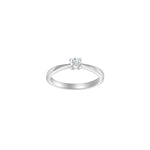 HEART 14kt. hvidguldsring m/dia. 0.25ct W/SI