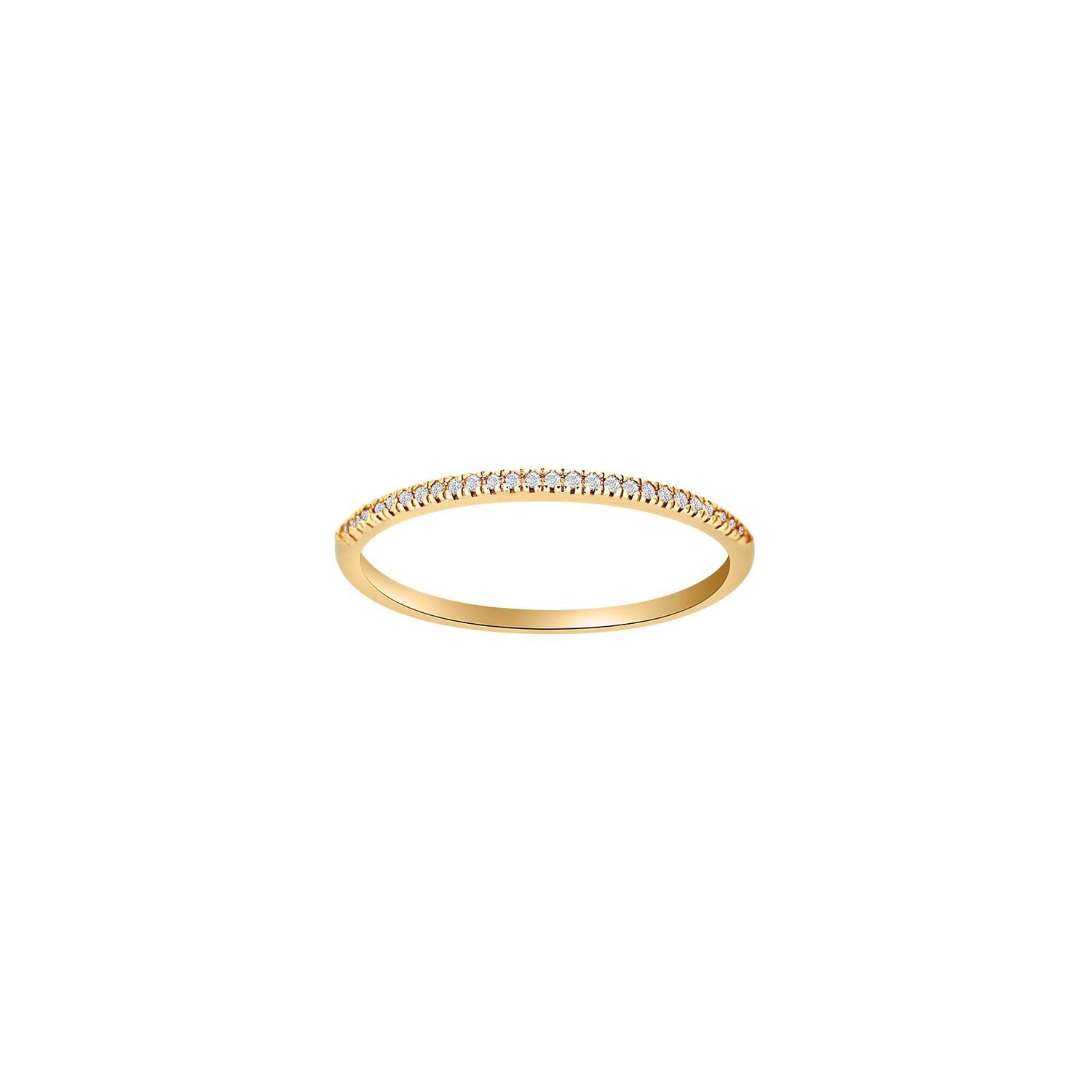 HEART 14kt. Goldring m/dia. 0,05ct W/SI
