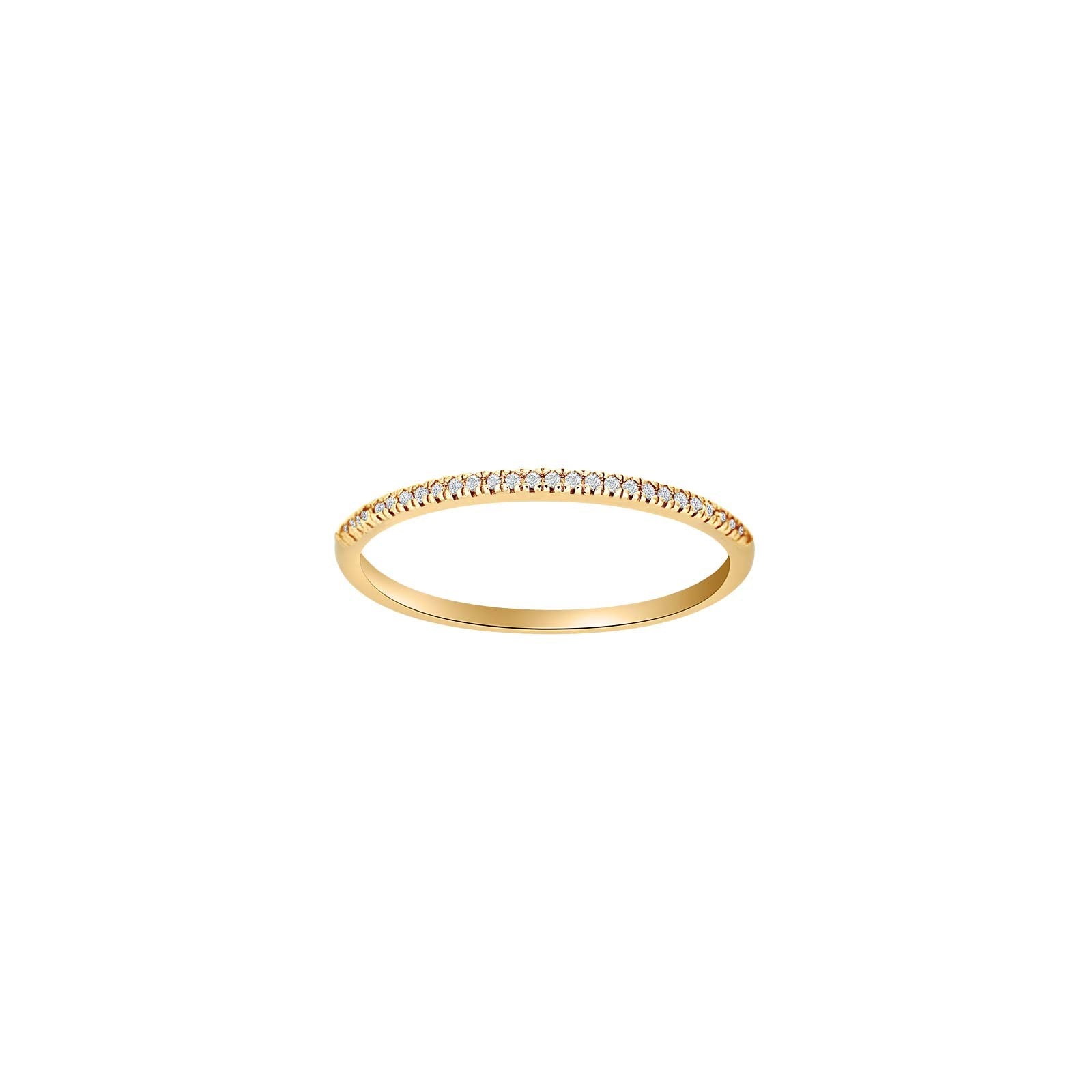 HEART 14kt. Goldring m/dia. 0,05ct W/SI