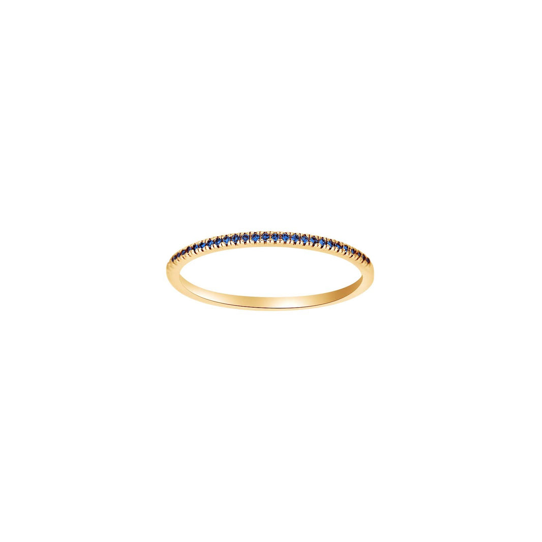 HEART 14ct. gold ring w/sapphire