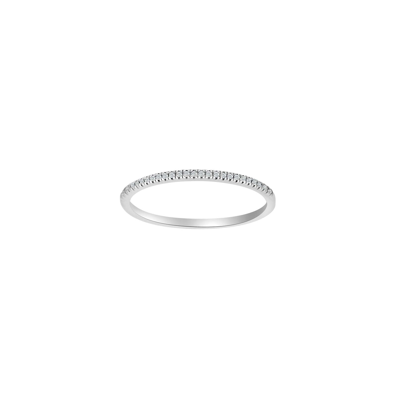 HEART 14kt. hvidguldsalliancering dia0.05ct W/SI