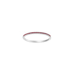 HEART 14kt. Weissgoldring m/Rubin