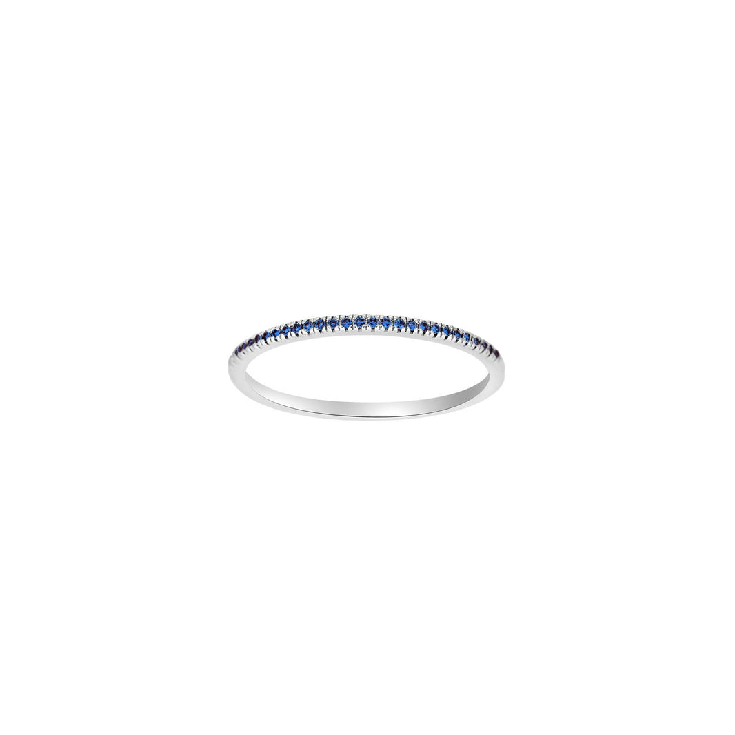 HEART 14ct. whitegold ring w/sapphire