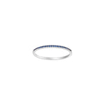 HEART 14kt. Weissgoldring m/Saphir