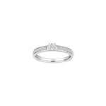 HEART 14kt. hvidguldsring m/dia. 0.40ct W/SI